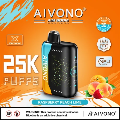 AIVONO AIM BOOM 25000 Züge Dual-Mesh-Digitalanzeige 0% 2% 3% 5% Bajo en Nicotina Mayorista Vaporizador Desechable con Seguridad para Niños Recargable - Imagen 8