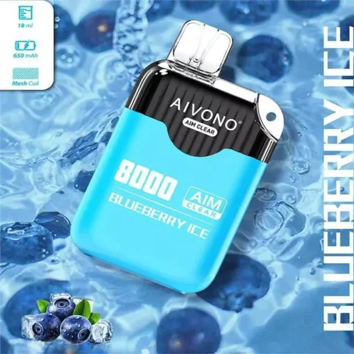 AIVONO AIM CLEAR 8000 tirages  0% 2% 5% Nicotine, Longue durée de vie de la batterie, E-cigarette jetable rechargeable en gros - Image 10