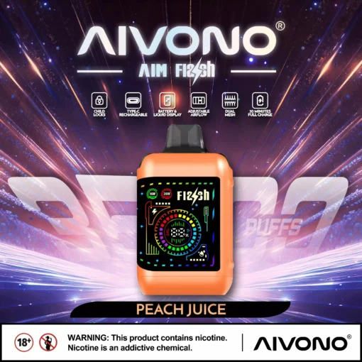AIVONO AIM FLASH 35000 Züge Dual Mesh Farbdisplay 0% 2% 3% 5% Basso contenuto di nicotina Commercio all'ingrosso Penne e-cig usa e getta ricaricabili - immagine 10