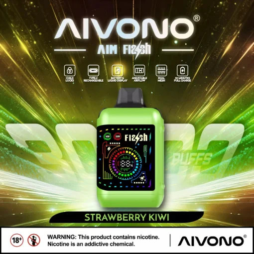 AIVONO AIM FLASH 35000 Züge Dual Mesh Farbdisplay 0% 2% 3% 5% Basso contenuto di nicotina Commercio all'ingrosso Penne e-cig usa e getta ricaricabili - immagine 6