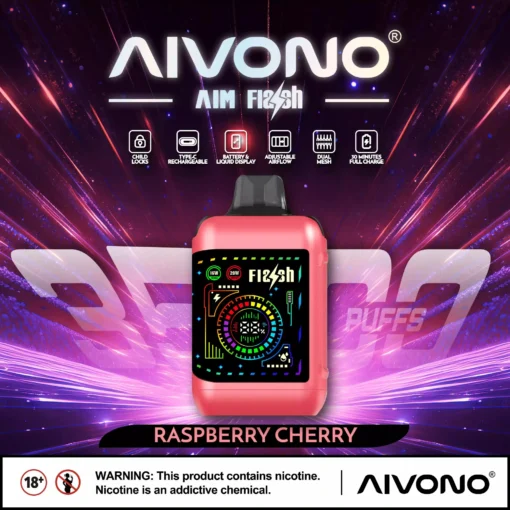 AIVONO AIM FLASH 35000 Züge Dual Mesh Farbdisplay 0% 2% 3% 5% Basso contenuto di nicotina Commercio all'ingrosso Penne e-cig usa e getta ricaricabili - immagine 2