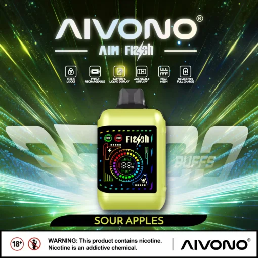 AIVONO AIM FLASH 35000 Züge Dual Mesh Farbdisplay 0% 2% 3% 5% Basso contenuto di nicotina Commercio all'ingrosso Penne e-cig usa e getta ricaricabili - immagine 12