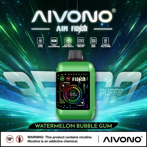 AIVONO AIM FLASH 35000 Züge Dual Mesh Farbdisplay 0% 2% 3% 5% Basso contenuto di nicotina Commercio all'ingrosso Penna per sigarette elettroniche usa e getta ricaricabile - immagine 11