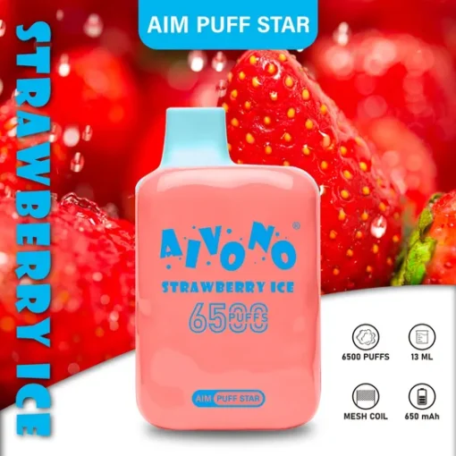 AIVONO AIM PUFFSTAR 6500 tirages Design élégant 0% 2% 5% Nicotine Rechargeable Grossiste E-cigarette jetable - Image 4