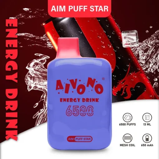 AIVONO AIM PUFFSTAR 6500 tirages Design élégant 0% 2% 5% Nicotine Rechargeable Grossiste E-cigarette jetable - Image 8