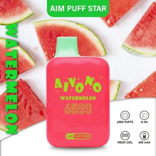 AIVONO AIM PUFFSTAR 6500 tirages Design élégant 0% 2% 5% Nicotine Rechargeable Grossiste E-cigarette jetable - Image 6