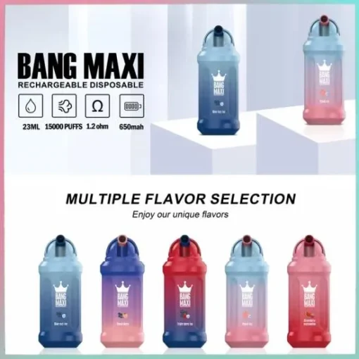 Sigaretta elettronica ricaricabile AIVONO BANG MAXI 15000 puff - vari gusti, 0%, 2%, 3%, 5% nicotina, ricaricabile, ingrosso