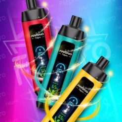 AIVONO Fatpro 22000 bouffées Hookah affichage numérique DTL 0% 2% 3% 5% Faible taux de nicotine en gros Stylo d'e-cigarette jetable avec fonction de rechargement