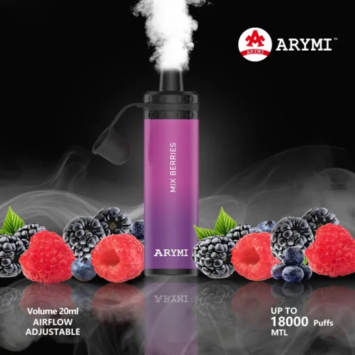 ARYMI ELIBAR 18000 tiradas Bajo contenido de nicotina de 0.5% - Compra al por mayor Varios sabores Vaporizador desechable recargable al por mayor - Imagen 8