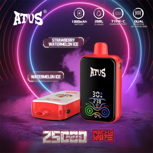 ATVS 25000 Züge Dual Mesh Wiederaufladbare Einweg-E-Zigarette mit 5% Nikotin – Großhandel für verschiedene Geschmacksrichtungen – Image 9 devient ATVS 25000 tirages Double Maille E-cigarette jetable rechargeable avec 5% Nicotine - Grossiste pour différentes saveurs - Image 9