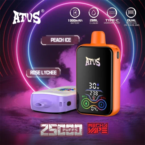 ATVS 25000 Züge Dual Mesh Wiederaufladbare Einweg-E-Zigarette mit 5% Nikotin – Großhandel für verschiedene Geschmacksrichtungen – Image 8 devient ATVS 25000 tirages Double Maille E-cigarette jetable rechargeable avec 5% Nicotine - Grossiste pour différentes saveurs - Image 8
