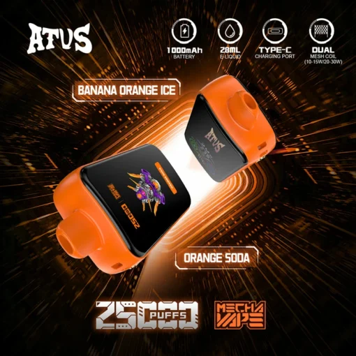 ATVS 25000 Züge Dual Mesh Wiederaufladbare Einweg-E-Zigarette mit 5% Nikotin – Großhandel für verschiedene Geschmacksrichtungen – Image 7 devient ATVS 25000 tirages Double Maille E-cigarette jetable rechargeable avec 5% Nicotine - Grossiste pour différentes saveurs - Image 7