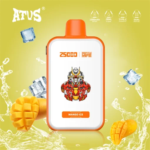 ATVS 25000 Züge Dual Mesh Wiederaufladbare Einweg-E-Zigarette mit 5% Nikotin – Großhandel für verschiedene Geschmacksrichtungen – Image 13 devient ATVS 25000 tirages Double Maille E-cigarette jetable rechargeable avec 5% Nicotine - Grossiste pour différentes saveurs - Image 13