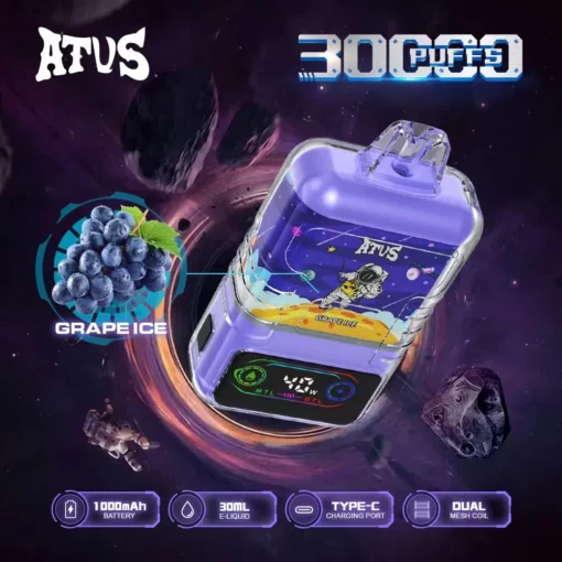 ATVS 30000 treinen Dual Mesh 5% Lage nicotinegehalte Herlaadbare wegwerp vape pen Groothandel Gemakkelijk te gebruiken - Afbeelding 3