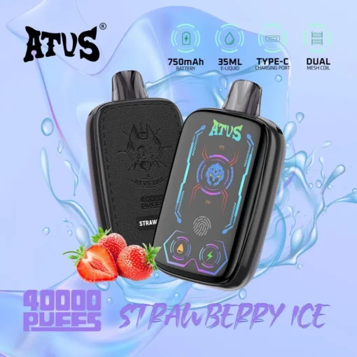 ATVS 40000 Puffs Dual Mesh Digital Screen 5% Low Nicotine Wholesale Disposable Vape with Eco-Friendly Design, Rechargeable Disposable Vape Pens - Image 6