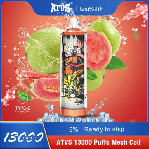 ATVS 13000 treinen Meerdere smaken 5% Lage nicotine Herlaadbare Wegwerp Vape Pen Groothandel - Afbeelding 12