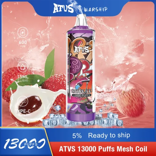 ATVS 13000 treinen Meerdere smaken 5% Lage nicotine Herlaadbare Wegwerp Vape Pen Groothandel - Afbeelding 8