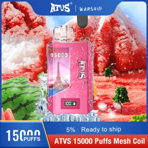ATVS 15000 Puffs Múltiples Sabores 5% Baja Nicotina Recargable Vape Pen Desechable al por mayor