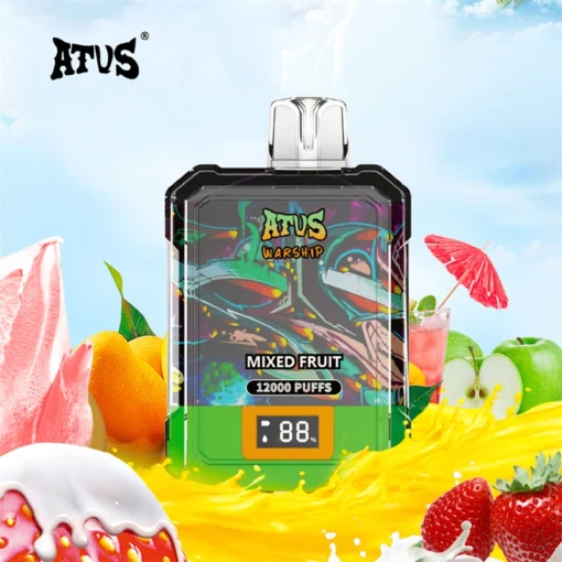 ATVS Warship 12000 Puffs Multiple Flavours 5% Nicotine Rechargeable Disposable E-Cigarette Wholesale Buy Cheap