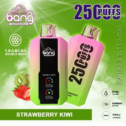 Bang 25000 trajets Affichage LCD, 0% 2% 3% 5% Faible en nicotine, Offre de gros pour les vapes jetables rechargeables - Image 7