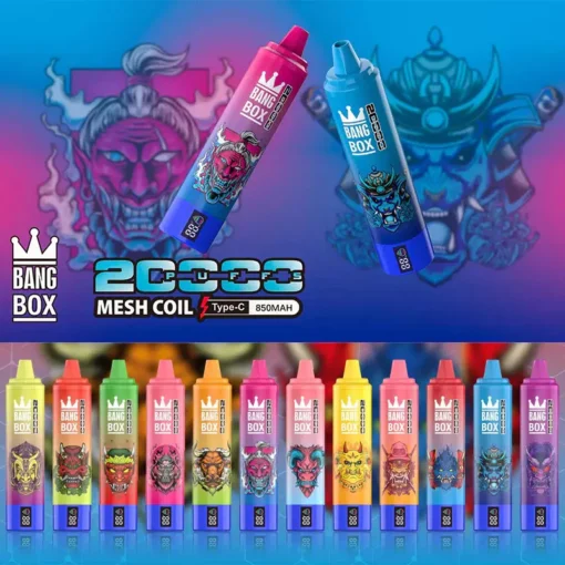 Bang Box 20000 Puffs Vape 0% 2% 3% 5% Nicotine Rechargeable Portable Wholesale Disposable E-Cigarette Buy