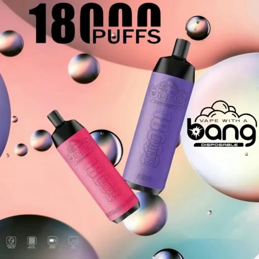Bang Crown Bar 18000 bouffées - Arômes variés, 0% - 5% nicotine, E-cigarettes rechargeables jetables en gros