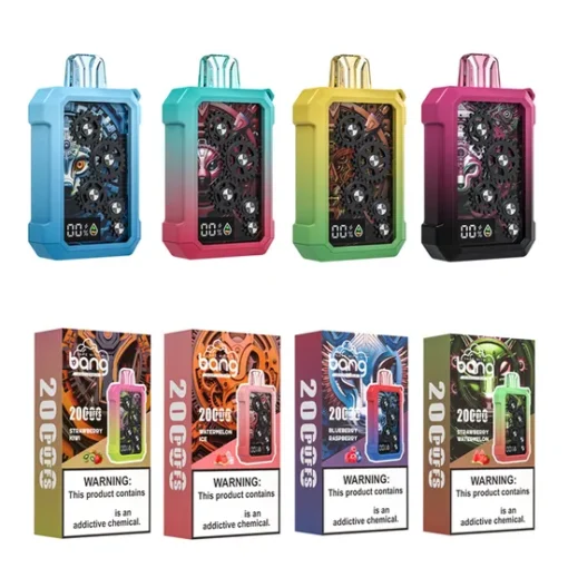 Bang Gear Tick Tock 20000 tirages Variés saveurs 0% 2% 3% 5% Nicotine Écran LED, Acheter en gros des stylo-vape jetables rechargeables – Image 11