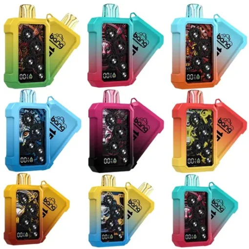 Bang Gear Tick Tock 20000 bouffées saveurs multiples 0% 2% 3% 5% nicotine écran LED, rechargeable jetables Vape-Pens acheter en gros