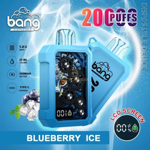 Bang Gear Tick Tock 20000 tirages Variés saveurs 0% 2% 3% 5% Nicotine Écran LED, Acheter en gros des stylo-vape jetables rechargeables - Image 7