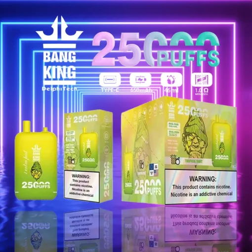 Bang King 25000 puffs Dual Pods 0% 2% 3% 5% Low nicotine Rechargeable Disposable E-Cigarette Stylish Design Wholesale - Image 3