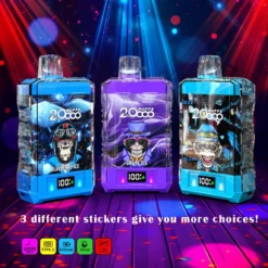 Bang King Double Crystal 20000 Züge Mehrere Geschmacksrichtungen 0% 2% 3% 5% Niedriger Nikotingehalt Wiederaufladbare Einweg-E-Zigarette Großhandel