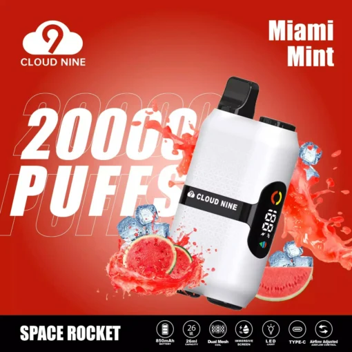CLOUD NINE D33 20000 treinen Dual-Mesh Immersief scherm 5% Lage nicotinegehalte Groothandel Herlaadbare wegwerp E-sigaret - Afbeelding 8
