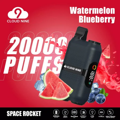 CLOUD NINE D33 20000 treinen Dual-Mesh Immersief scherm 5% Lage nicotinegehalte Groothandel Herlaadbare Wegwerp E-sigaret - Afbeelding 7