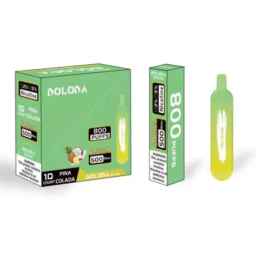 DOLODA Mini Bar 800 Züge 2% 5% Nicotina Ricaricabile Portatile Monouso E-Zigarette Vape All'ingrosso - immagine 4
