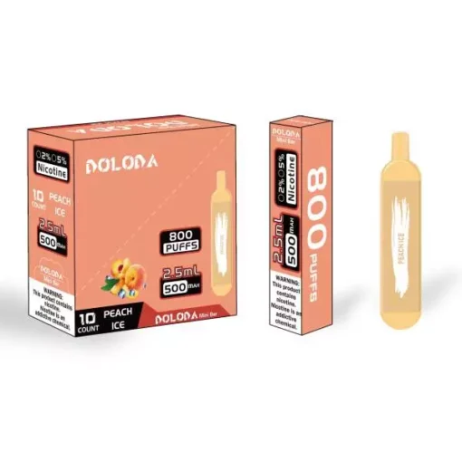 DOLODA Mini Bar 800 Züge 2% 5% Nicotina Ricaricabile Portatile Monouso E-Zigarette Vape All'ingrosso - immagine 2