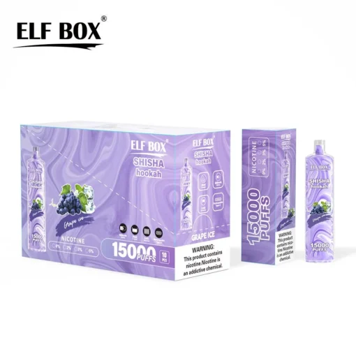 ELF BOX LS15000 Trains Shisha Hookah – 0%, 2%, 5% Nicotine – Rechargeable Disposable E-Cigarette with Large Capacity – Wholesale Offer