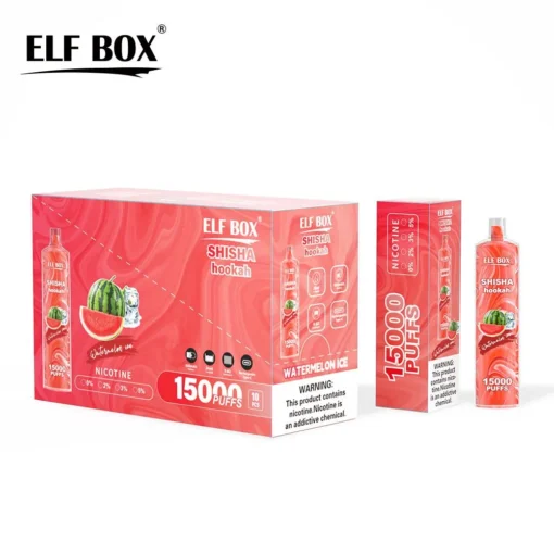 ELF BOX LS15000 Trains Shisha Hookah – 0%, 2%, 5% Nicotine – Rechargeable Disposable E-Cigarette with Large Capacity – Wholesale Offer