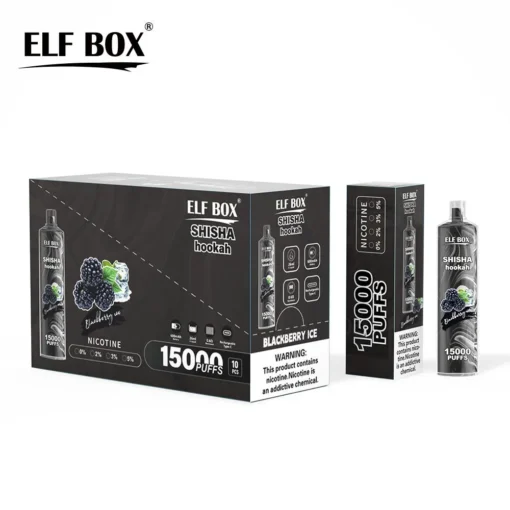 ELF BOX LS15000 Trains Shisha Hookah – 0%, 2%, 5% Nicotine – Rechargeable Disposable E-Cigarette with Large Capacity – Wholesale Offer