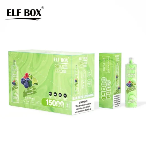 ELF BOX LS15000 Trains Shisha Hookah – 0%, 2%, 5% Nicotine – Rechargeable Disposable E-Cigarette with Large Capacity – Wholesale Offer