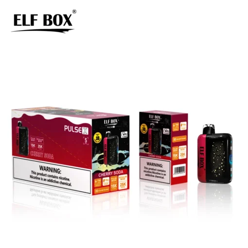 Boîte ELF PULSE X 25000 tirages 0% 2% 3% 5% Faible teneur en nicotine Vape jetable rechargeable avec écran LED 3D Commerce de gros Stylo vaporisateur portable - Image 2