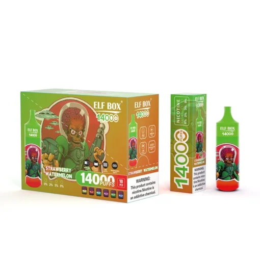 ELF BOX RGB14000 Züge 0% 2% 3% 5% Nicotine RGB-licht + Lanyard Oplaadbare Wegwerp Vape Groothandel / Bulk Buy - Afbeelding 18
