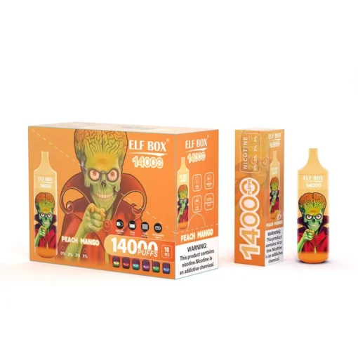 ELF BOX RGB14000 Züge 0% 2% 3% 5% Nicotine RGB-licht + Lanyard Oplaadbare Wegwerp Vape Groothandel / Bulk Buy - Afbeelding 12