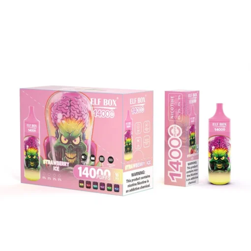 ELF BOX RGB14000 Züge 0% 2% 3% 5% Nicotine RGB-licht + Lanyard Oplaadbare Wegwerp Vape Groothandel / Bulk Buy - Afbeelding 14