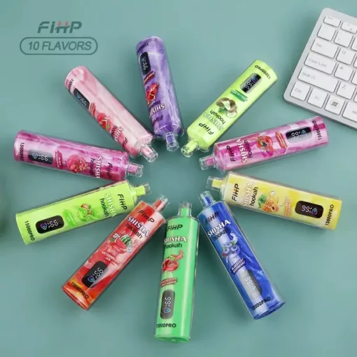 FIHP Shisha Hookah 15000 Pro Züge LED-Anzeige Niedriger Nikotingehalt Wiederaufladbare Einweg-E-Zigarette Großhandel - Imagen 9FIHP Shisha Hookah 15000 Pro tiradas pantalla LED bajo contenido de nicotina e-cigarrillo desechable recargable al por mayor - Imagen 9