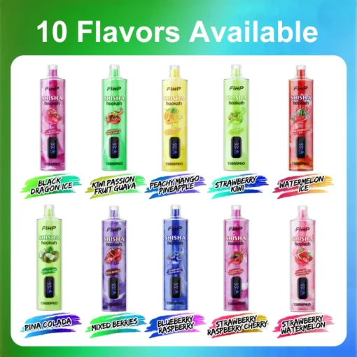 FIHP Shisha Hookah 15000 Pro Züge LED-Anzeige Niedriger Nikotingehalt Wiederaufladbare Einweg-E-Zigarette Großhandel - Imagen 4FIHP Shisha Hookah 15000 Pro tiradas pantalla LED bajo contenido de nicotina e-cigarrillo desechable recargable al por mayor - Imagen 4
