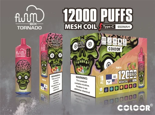 FLUUM BOX 12000 Puffs Multiple Flavours 0% 2% 3% 5% Nicotine Mesh Coil Rechargeable Disposable E-Cigarette Wholesale Buy Cheap