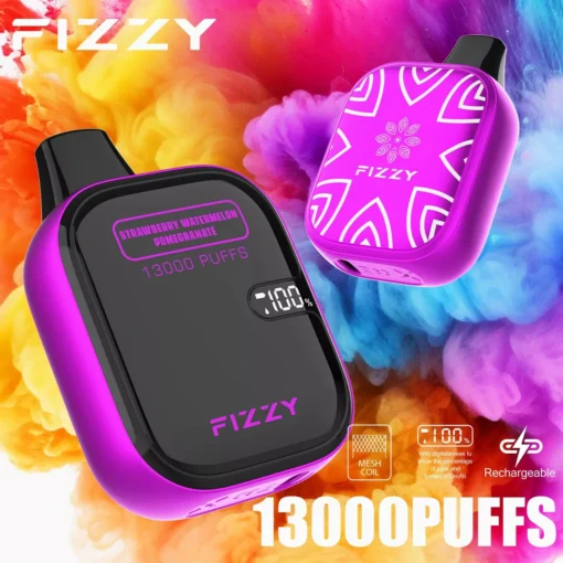 Fizzy Boom 13000 Züge 2%/5% Basso contenuto di nicotina Schermo LCD Commercio all'ingrosso Sigaretta elettronica usa e getta ricaricabile portatile - Magazzino europeo - immagine 2