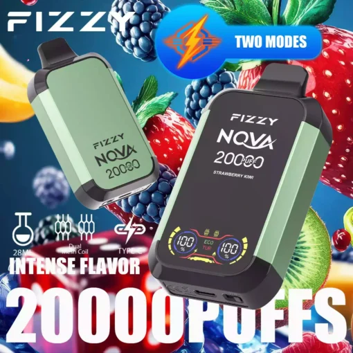 Fizzy Nova 20000 Züge Dual Mesh LCD-Bildschirm 2% & 5% Nikotin - Großhandel für wiederaufladbare Einweg-E-Zigaretten - Lagerbestand in Europa - immagine 10becomes Fizzy Nova 20000 tiri Schermo LCD Dual Mesh 2% & 5% Nicotina - Grossista di sigarette elettroniche monouso ricaricabili - Magazzino in Europa - immagine 10