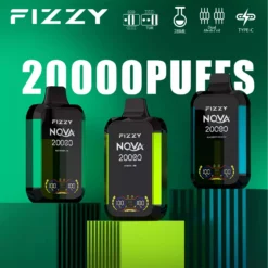 Fizzy Nova 20000 soffi Dual Mesh LCD screen 2% & 5% nicotina - Ingrosso di sigarette elettroniche ricaricabili usa e getta - Stock in Europa