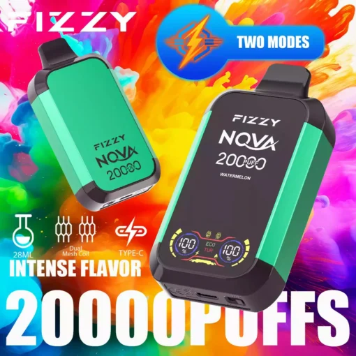 Fizzy Nova 20000 Züge Dual Mesh LCD-Bildschirm 2% & 5% Nikotin - Großhandel für wiederaufladbare Einweg-E-Zigaretten - Lagerbestand in Europa - immagine 3 diventa Fizzy Nova 20000 tiri Doppia Mesh Schermo LCD 2% e 5% Nicotina - Grossista di sigarette elettroniche monouso ricaricabili - Magazzino in Europa - immagine 3